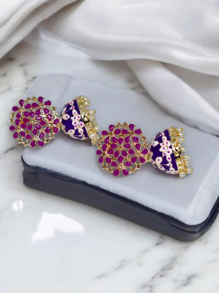 Kuhu Meenakari Jhumka - Purplle