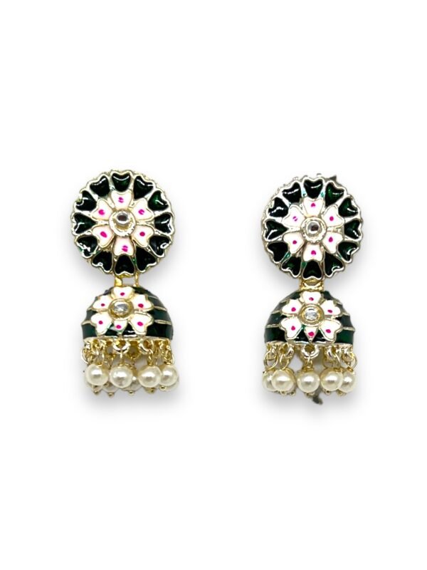 Mini Meenakari Jhumkis