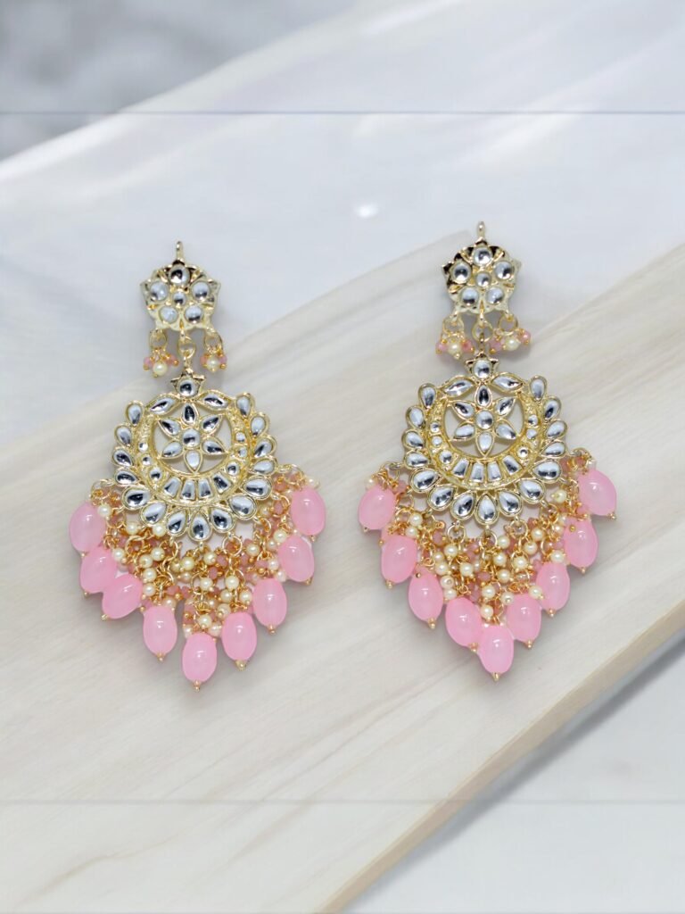 Aayat Pearl Earrings - Light Pink