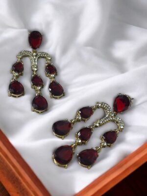 Blood Red Earrings