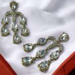 White Crystal Earrings