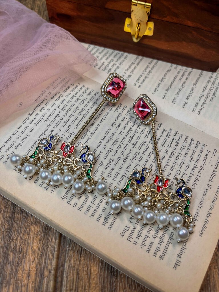 Tavleen Regal Earrings - Wine